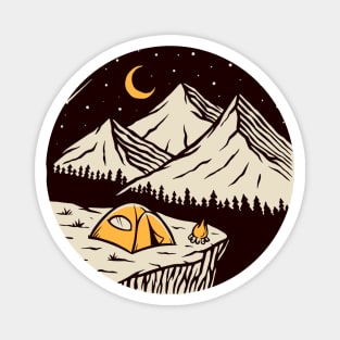 Camping: Go Outside! Magnet